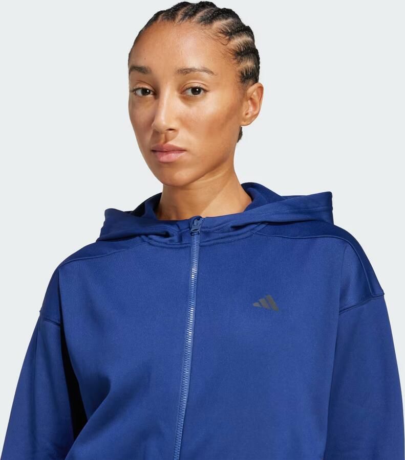 Adidas Game & Go Hoodie met Lange Ritssluiting - Foto 4