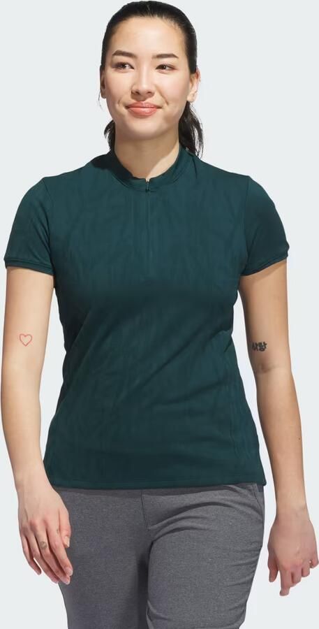 Adidas Go-to Jacquard Poloshirt met Korte Mouwen