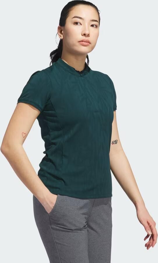 Adidas Go-to Jacquard Poloshirt met Korte Mouwen - Foto 6