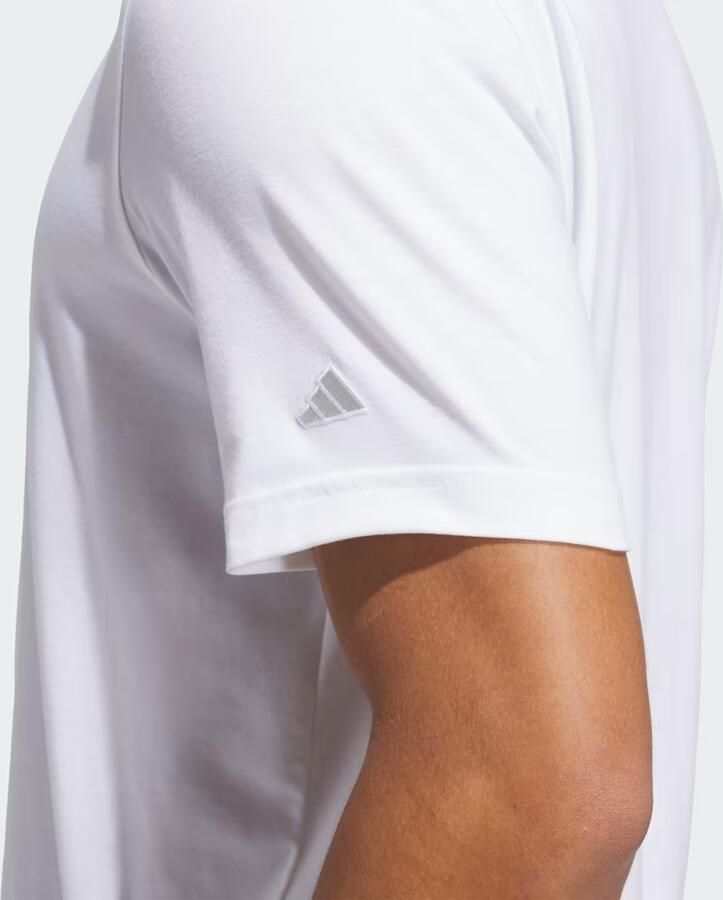Adidas Go-To Poloshirt Wit- Heren Wit - Foto 3