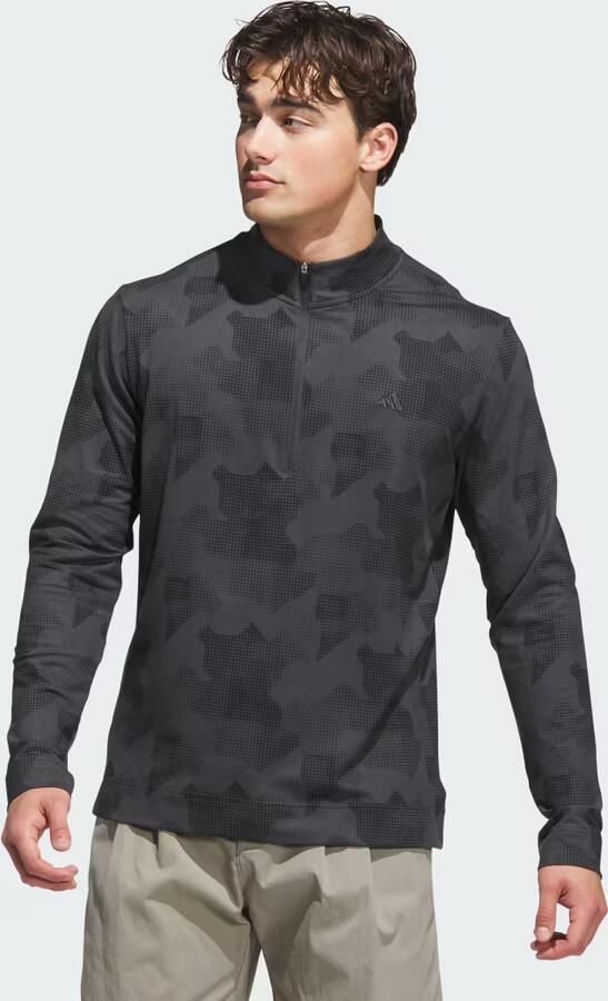 Adidas Go-To Printed Pullover met Korte Rits