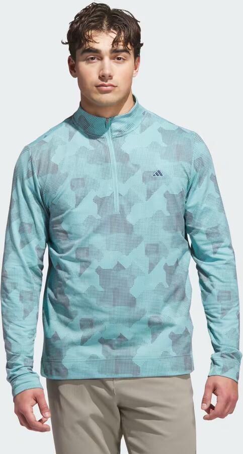 Adidas Go-To Printed Pullover met Korte Rits