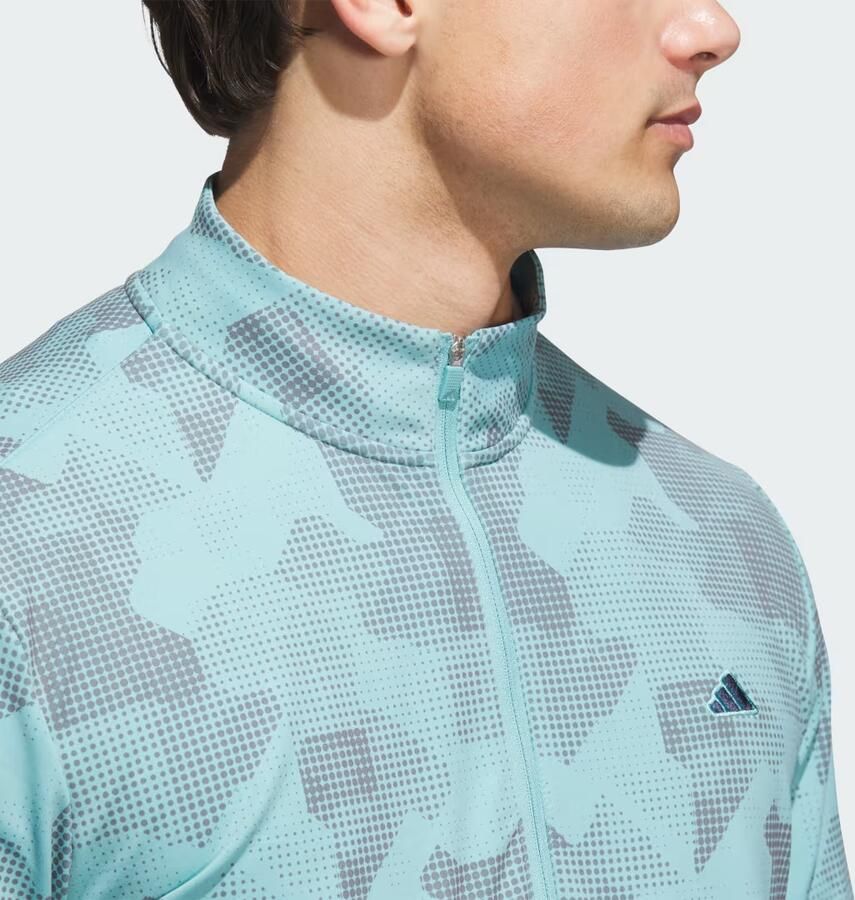 Adidas Go-To Printed Pullover met Korte Rits - Foto 2