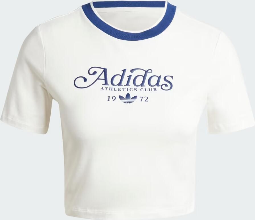 Adidas Graphic Badge Slim 3-Stripes T-shirt Wit- Dames Wit - Foto 3