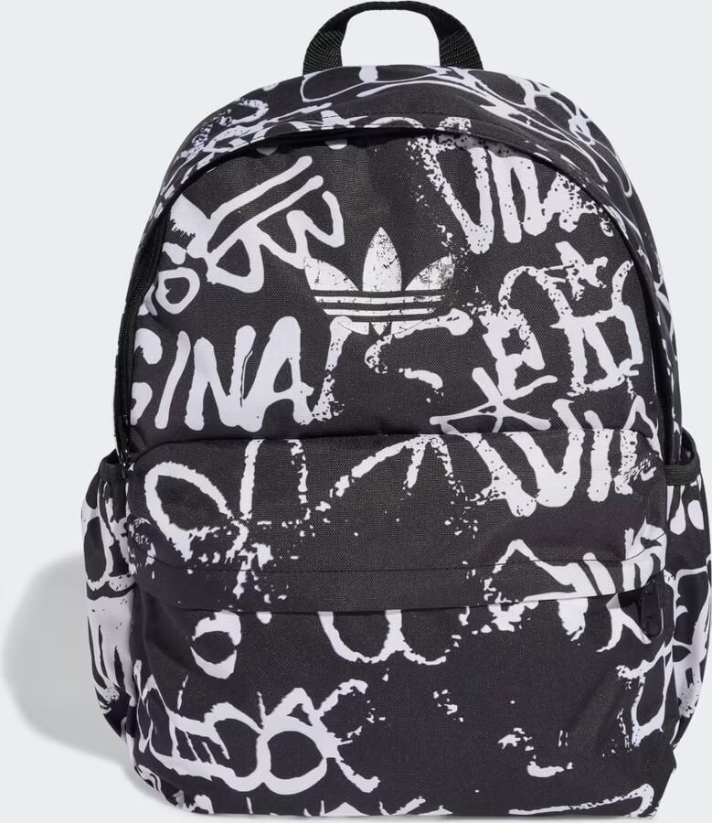 Adidas Originals Graffiti Backpack Unisex Rugzakken zwart Maat ONE SIZE Accessoires