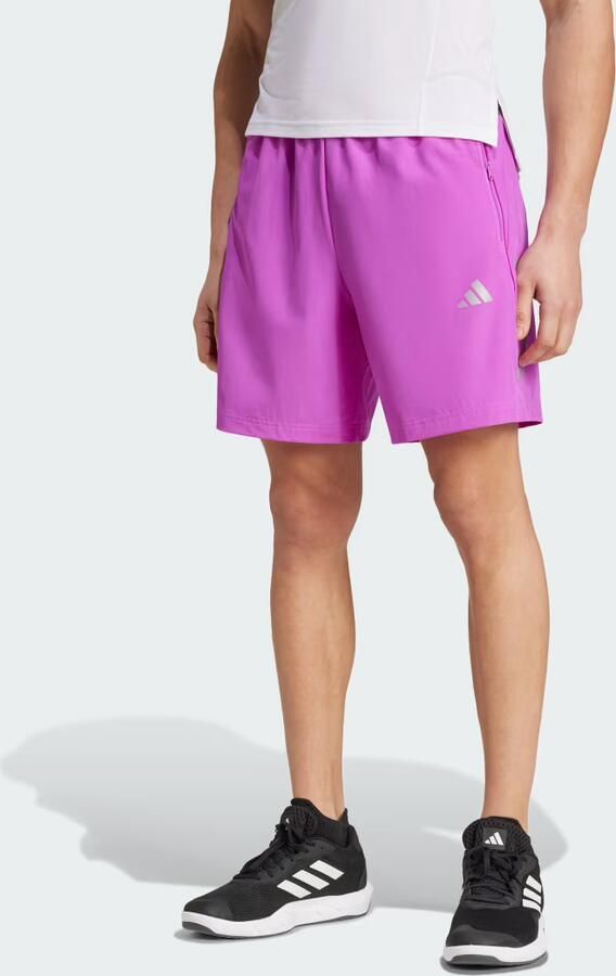 Adidas Gym+ Training 3-Stripes Geweven Short Paars- Heren Paars - Foto 6