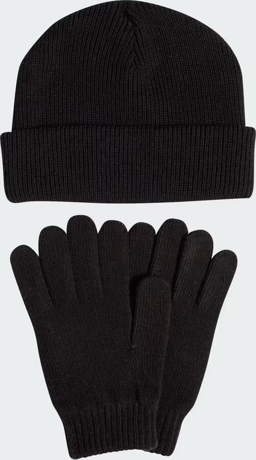 Adidas Originals Glove Beanie Set Unisex Mutsen zwart Maat ONE SIZE Accessoires - Foto 6