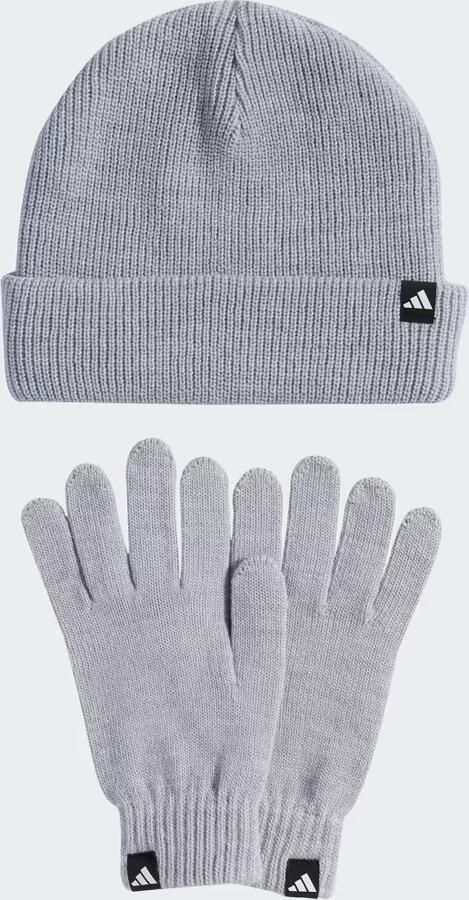 Adidas Originals Glove + Beanie Pack Unisex Mutsen grijs Maat OSFM Accessoires - Foto 6