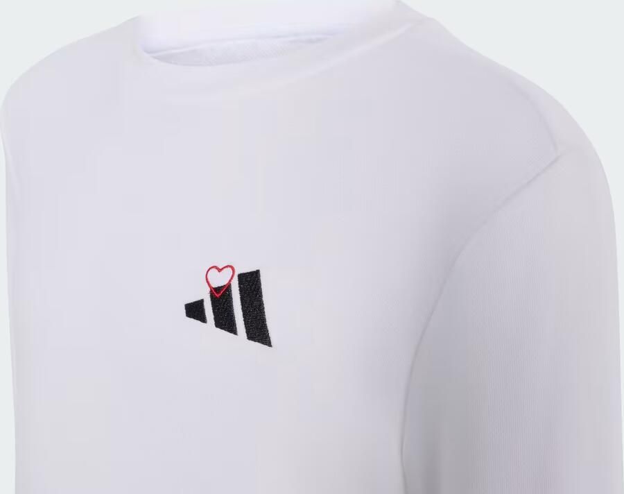 Adidas HEART EMBROIDERY GRAPHIC SWEATSHIRT JUNIOR - Foto 4