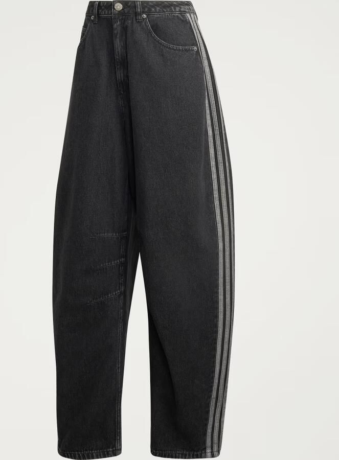 Adidas HIGH RISE BARREL LEG DENIM BROEK - Foto 6
