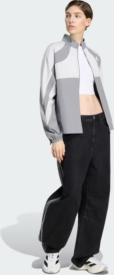 Adidas HIGH RISE BARREL LEG DENIM BROEK - Foto 11