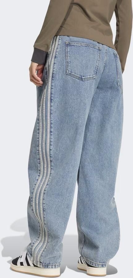 Adidas HIGH RISE BARREL-LEG DENIM BROEK - Foto 5