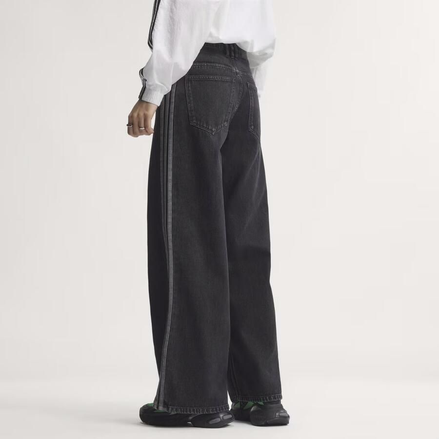 Adidas HIGH RISE DENIM BROEK MET WIJDE PIJPEN - Foto 2