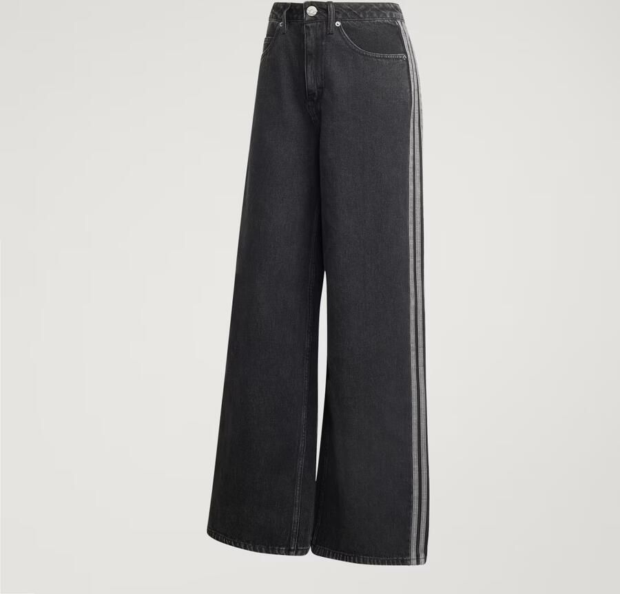 Adidas HIGH RISE DENIM BROEK MET WIJDE PIJPEN - Foto 5