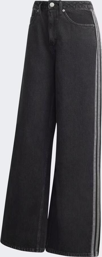 Adidas HIGH RISE DENIM BROEK MET WIJDE PIJPEN - Foto 6