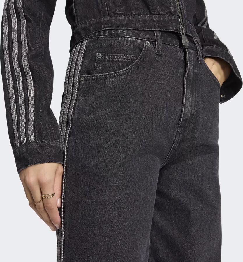 Adidas HIGH RISE DENIM BROEK MET WIJDE PIJPEN - Foto 2