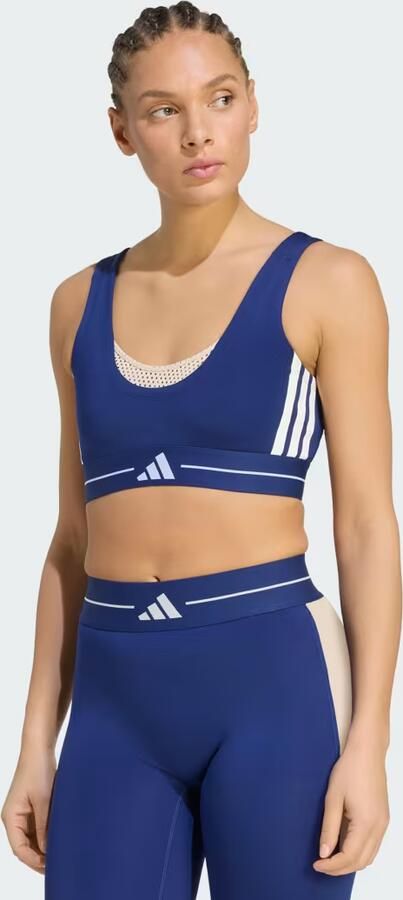 Adidas Hyperglam 3-Stripes Color Block Light Support Beha