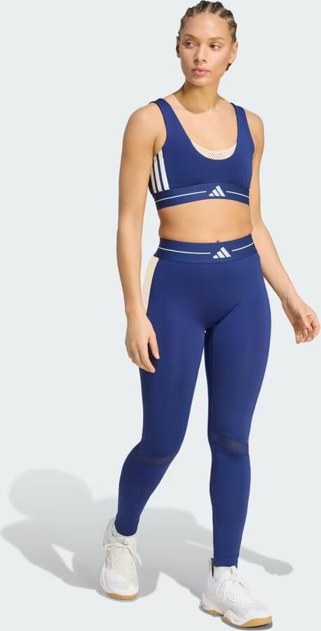 Adidas Hyperglam 3-Stripes Color Block Light Support Beha - Foto 5