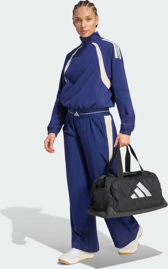 Adidas Hyperglam 3-Stripes Color Block Woven Sportshirt met Korte Rits - Foto 4