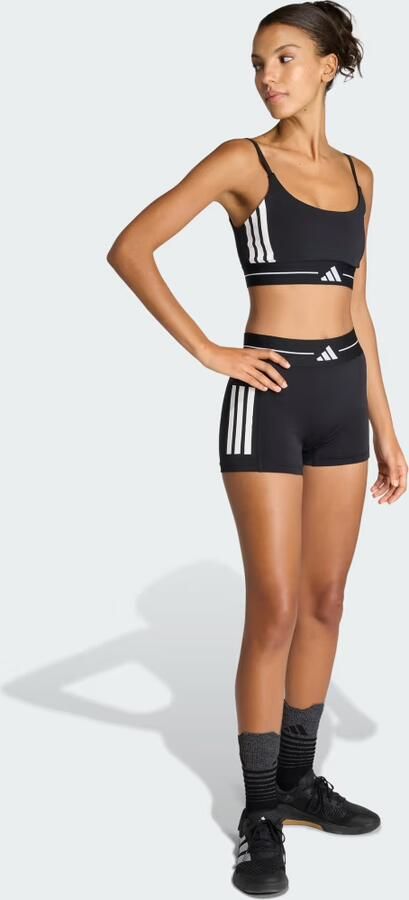 Adidas Hyperglam 3-Stripes Korte Legging - Foto 6