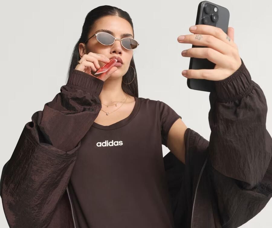 Adidas Sportswear Slim fit sport T-shirt met labelprint - Foto 6