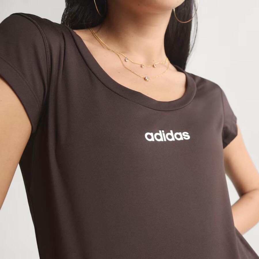 Adidas Sportswear Slim fit sport T-shirt met labelprint - Foto 4