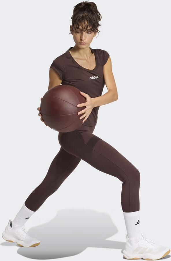 Adidas Sportswear Slim fit sport T-shirt met labelprint - Foto 6