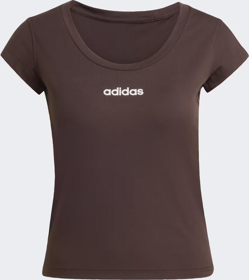 Adidas Sportswear Slim fit sport T-shirt met labelprint - Foto 4