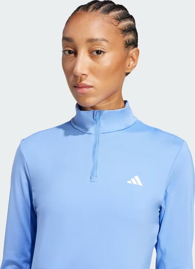 Adidas Sportswear Shirt met lange mouwen en opstaande kraag