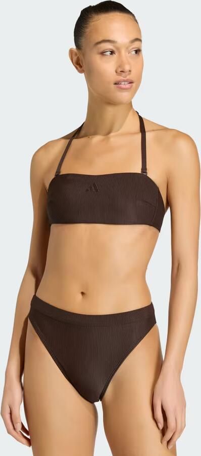Adidas Iconisea Ribbed Padded Bandeau Bikinitopje