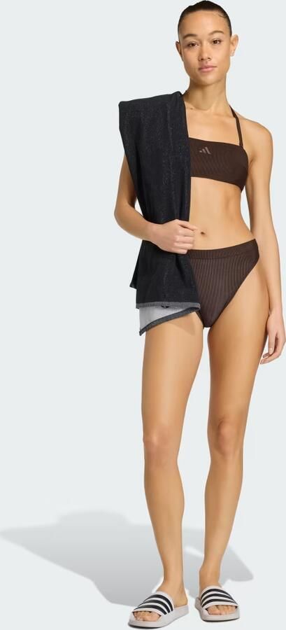 Adidas Iconisea Ribbed Padded Bandeau Bikinitopje - Foto 5