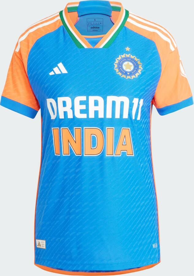 Adidas India Cricket T20i Shirt Blauw- Dames Blauw - Foto 3