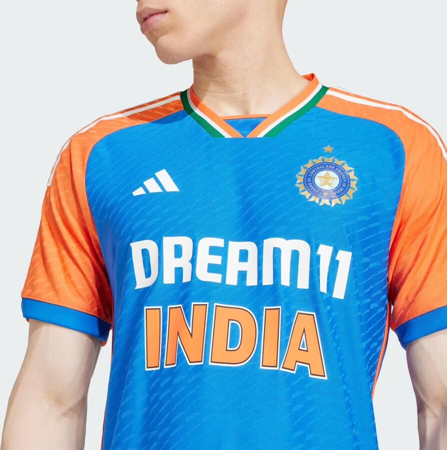 Adidas India Cricket T20i Shirt Blauw- Heren Blauw