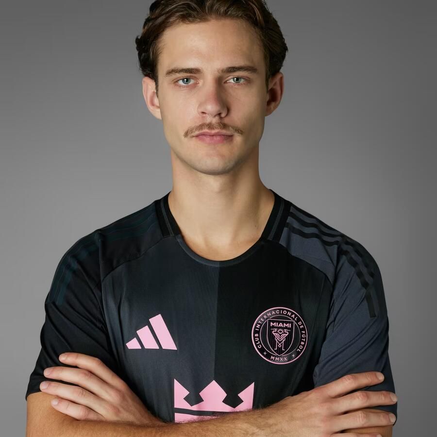 Adidas Inter Miami CF 25 26 Authentiek Uitshirt Zwart- Heren Zwart - Foto 4