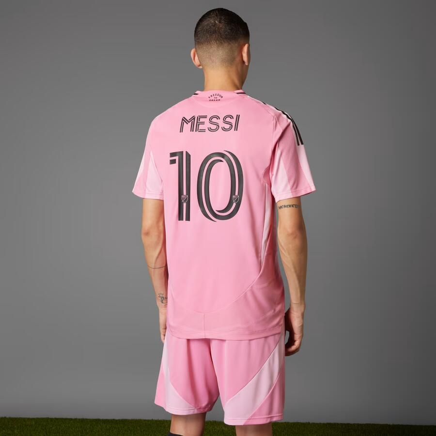 Adidas Inter Miami CF 25 26 Messi Authentiek Thuisshirt Roze- Heren Roze
