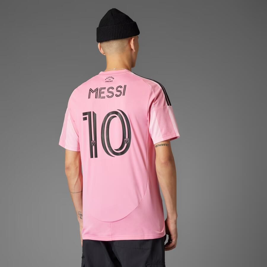 Adidas Inter Miami CF 2025 26 Messi #10 Home Shirt Roze- Heren Roze