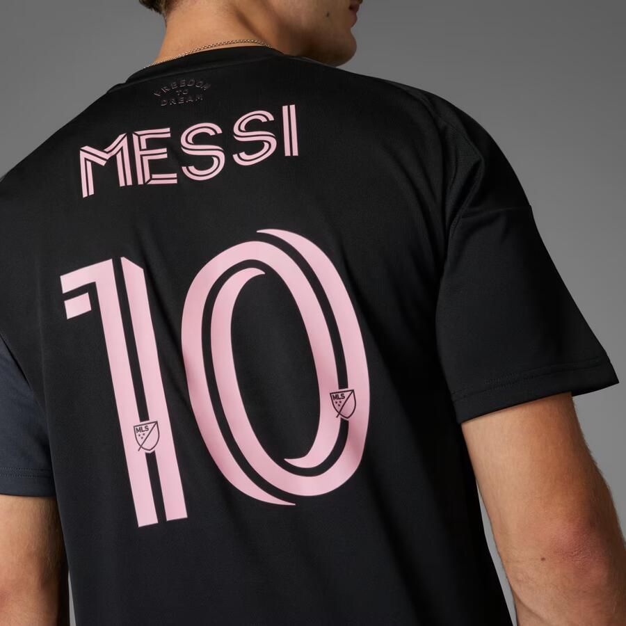 Adidas Inter Miami CF 2025 26 Messi #10 Away Shirt Zwart- Heren Zwart - Foto 5