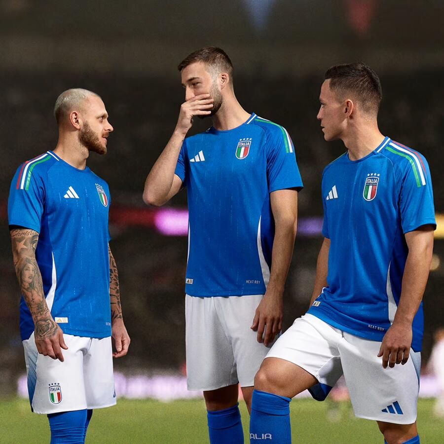 Adidas T-shirt Korte Mouw Maillot Domicile Authentique Italie Euro 2024 - Foto 2