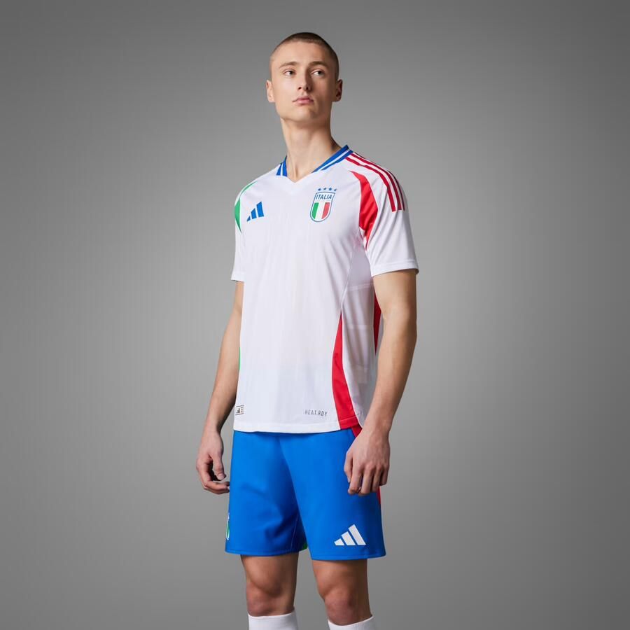 Adidas Italië 2024 Authentiek Uitshirt Wit- Heren Wit