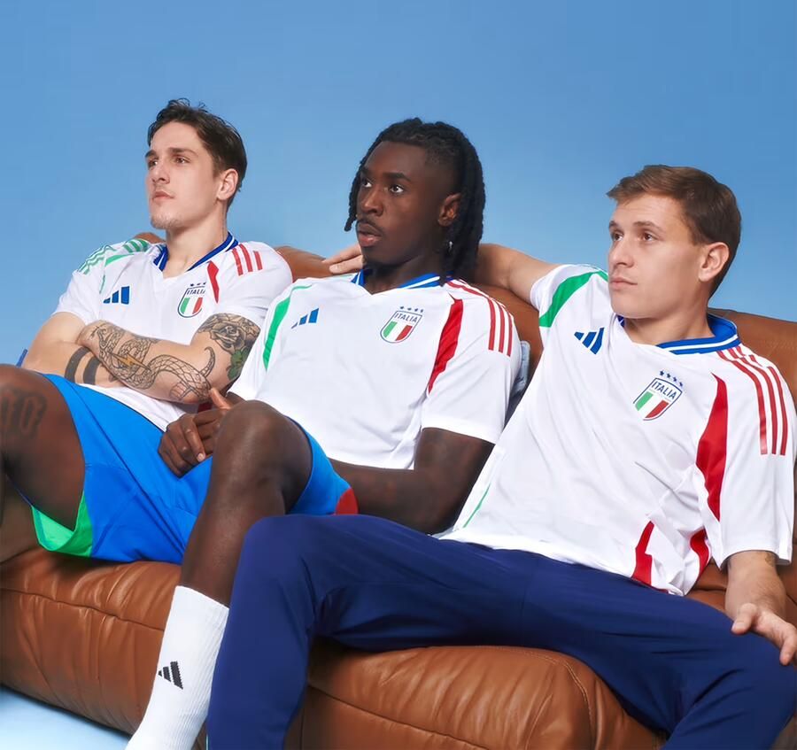 Adidas Italië 2024 Authentiek Uitshirt Wit- Heren Wit - Foto 6