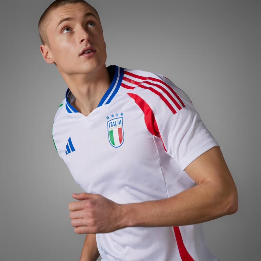 Adidas Italië 2024 Authentiek Uitshirt Wit- Heren Wit - Foto 2