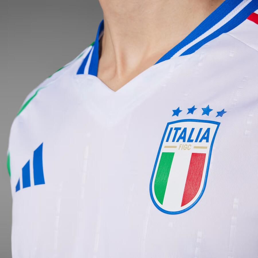 Adidas Italië 2024 Authentiek Uitshirt Wit- Heren Wit - Foto 4