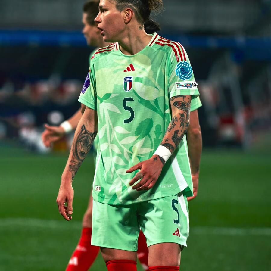 Adidas Italië 25 (Vrouwenelftal) Authentiek Uitshirt - Foto 4