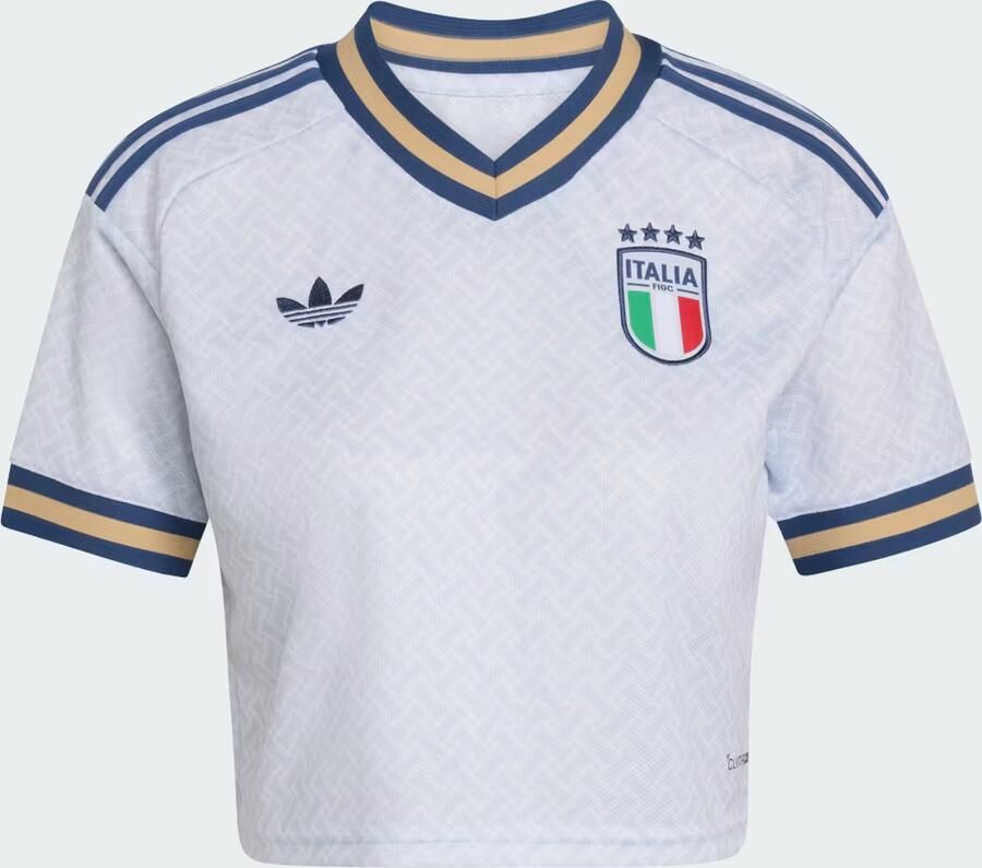 Adidas T-shirt Korte Mouw Away Crop Italy Football Jersey - Foto 4