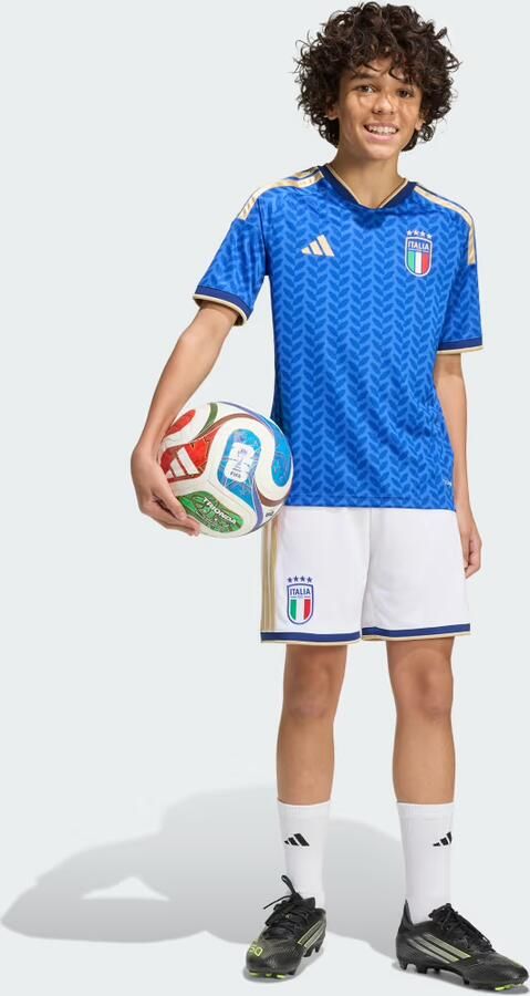 Adidas Italy 2026 Home Shorts Junior Wit - Foto 6