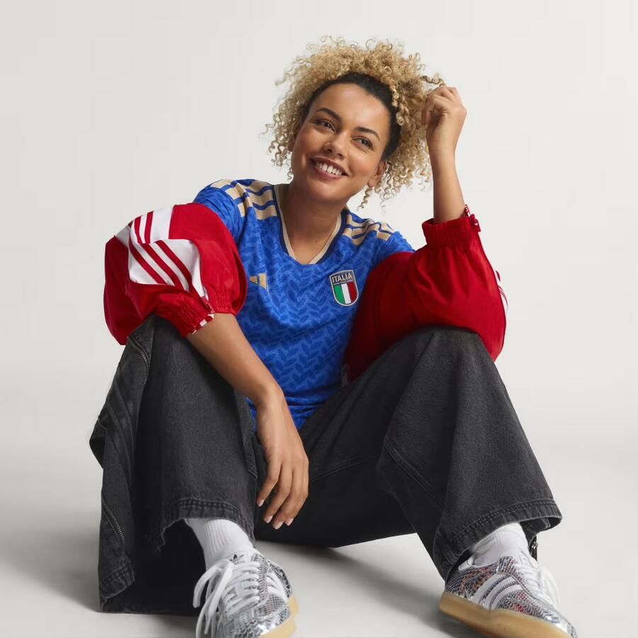 Adidas Italië 26 Vrouwen Team Authentiek Thuisshirt - Foto 3