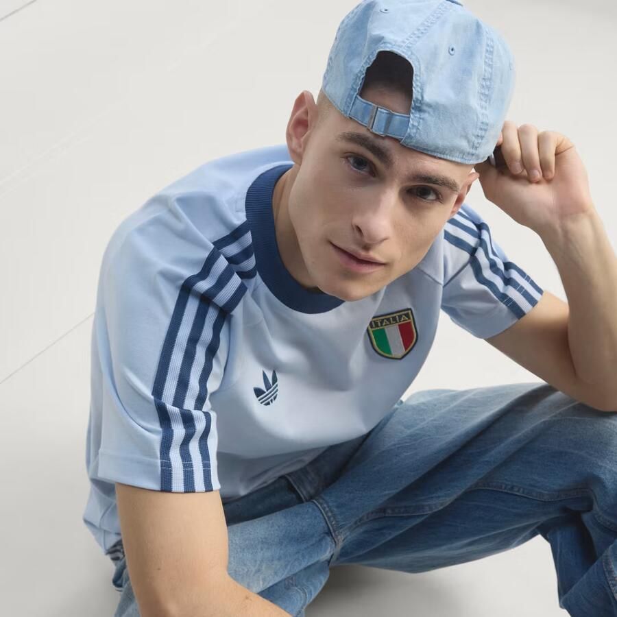 Adidas Originals slim fit T-shirt Italië van katoenmix - Foto 3