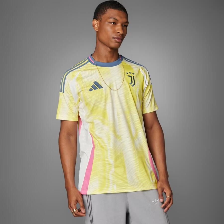 Adidas Juventus 2024 25 Away Shirt Pure Sulfur- Heren Pure Sulfur
