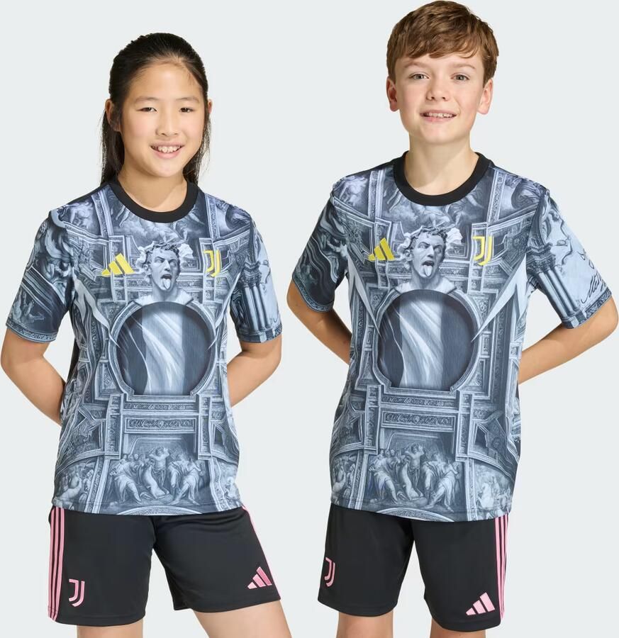 Adidas Juventus 25 26 Pre-Match Voetbalshirt Kids