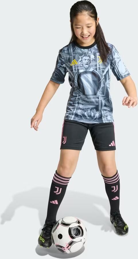 Adidas Juventus 25 26 Pre-Match Voetbalshirt Kids - Foto 4